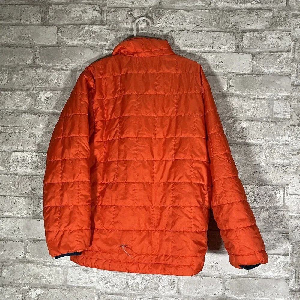 Patagonia Nano Puff Kids Puffer Jacket Full Zip Orange Size S 7-8